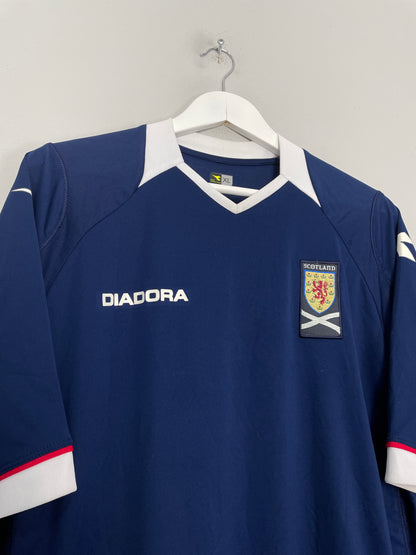 2008/09 SCOTLAND HOME SHIRT (XL) DIADORA