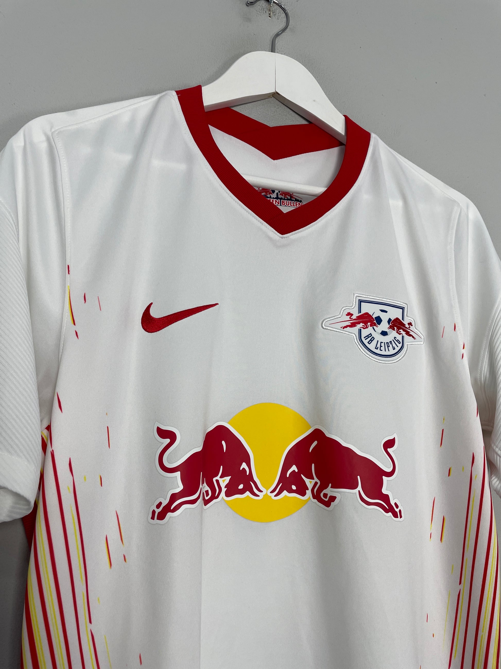Buy 2020-2021 Red Bull Leipzig Home Nike Football Shirt (ADAMS 14)