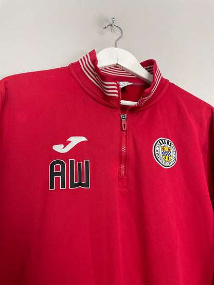 2021/22 ST MIRREN AW STAFF ISSUE 1/4 ZIP JACKET (XL) JOMA