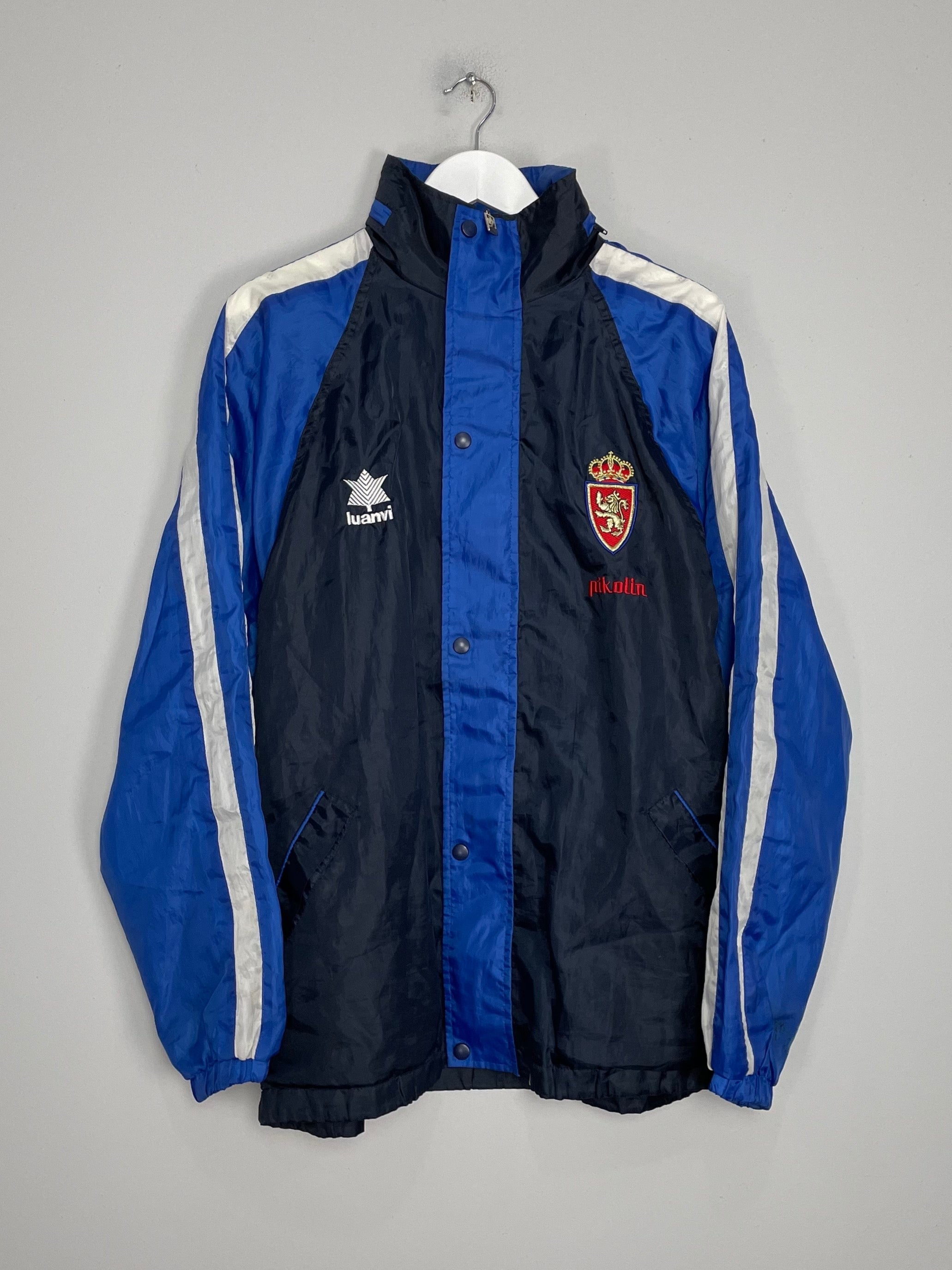 1999/01 REAL ZARAGOZA HOODED TRACK JACKET (L) LUANVI