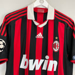 Shop 2009/10 AC MILAN RONALDINHO #80 C/L HOME SHIRT (L) ADIDAS, classic football shirts, vintage football shirts & retro soccer jerseys at Cult Kits