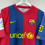 Shop 2006/07 BARCELONA MESSI #19 HOME SHIRT (L) NIKE BASIC, classic football shirts, vintage football shirts & retro soccer jerseys at Cult Kits