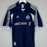 Shop 1999/00 MARSEILLE PIRES #7 AWAY SHIRT (M) ADIDAS, classic football shirts, vintage football shirts & retro soccer jerseys at Cult Kits