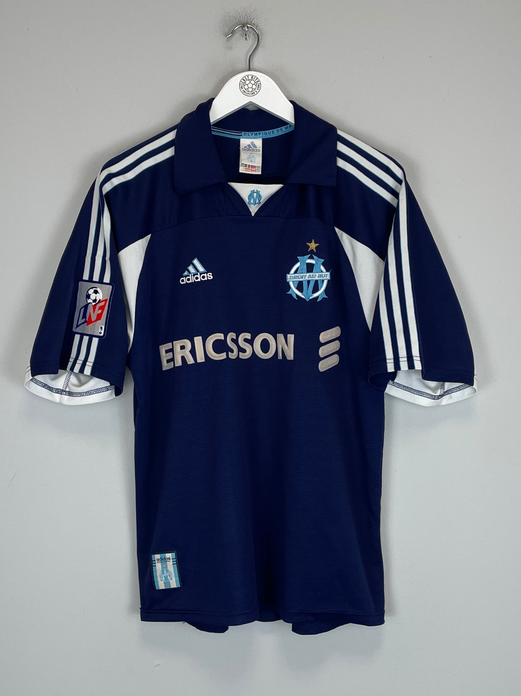 Shop 1999/00 MARSEILLE PIRES #7 AWAY SHIRT (M) ADIDAS, classic football shirts, vintage football shirts & retro soccer jerseys at Cult Kits