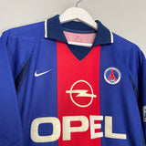 Shop 2000/01 PSG HOME SHIRT (M) NIKE, classic football shirts, vintage football shirts & retro soccer jerseys at Cult Kits