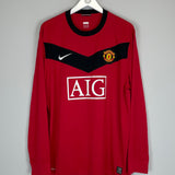 2009/10 MANCHESTER UNITED ROONEY #10 L/S HOME SHIRT (XL) NIKE