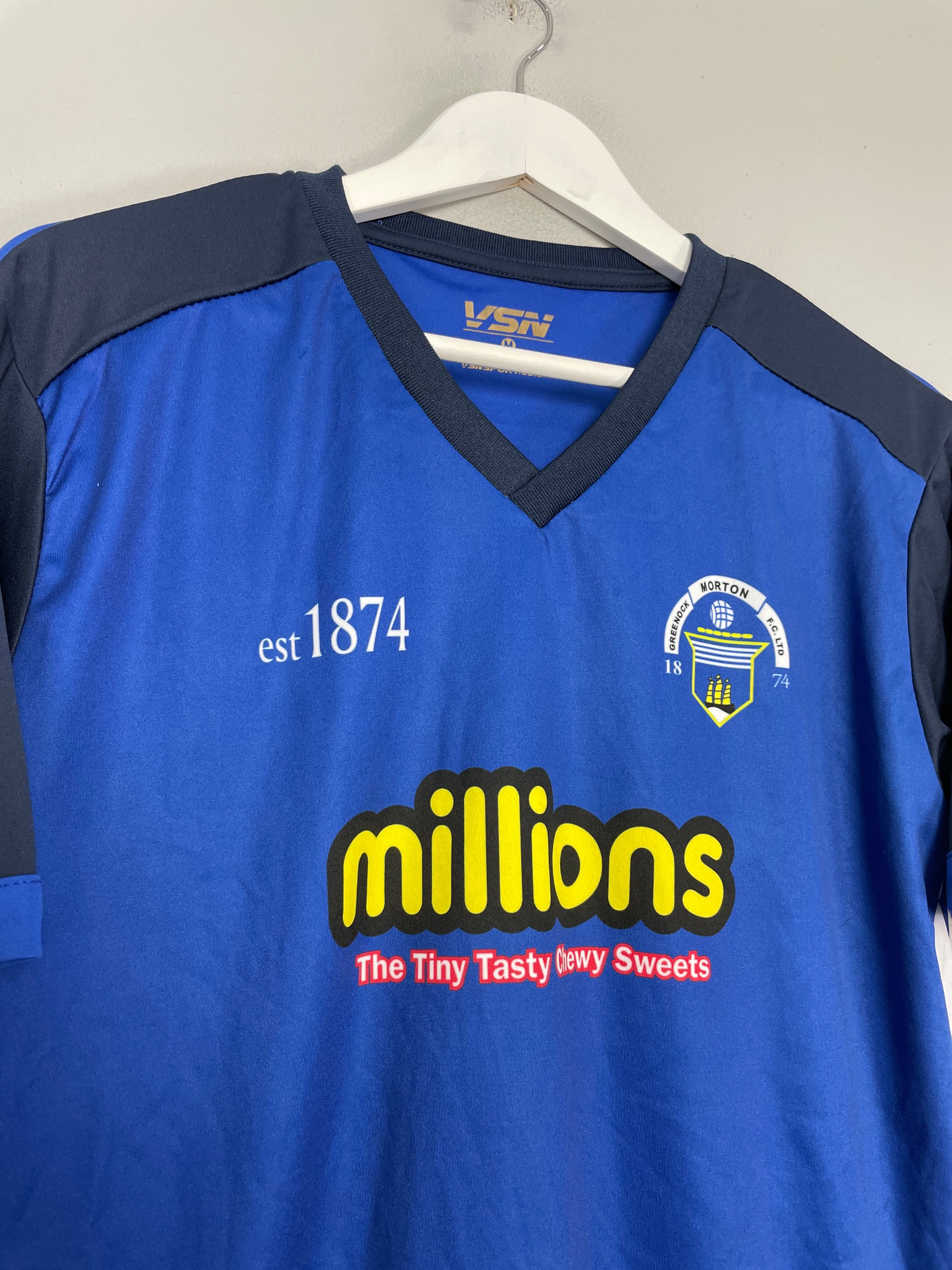 Shop 2018/19 GREENOCK MORTON TRAINING SHIRT (M) VSN, classic football shirts, vintage football shirts & retro soccer jerseys at Cult Kits
