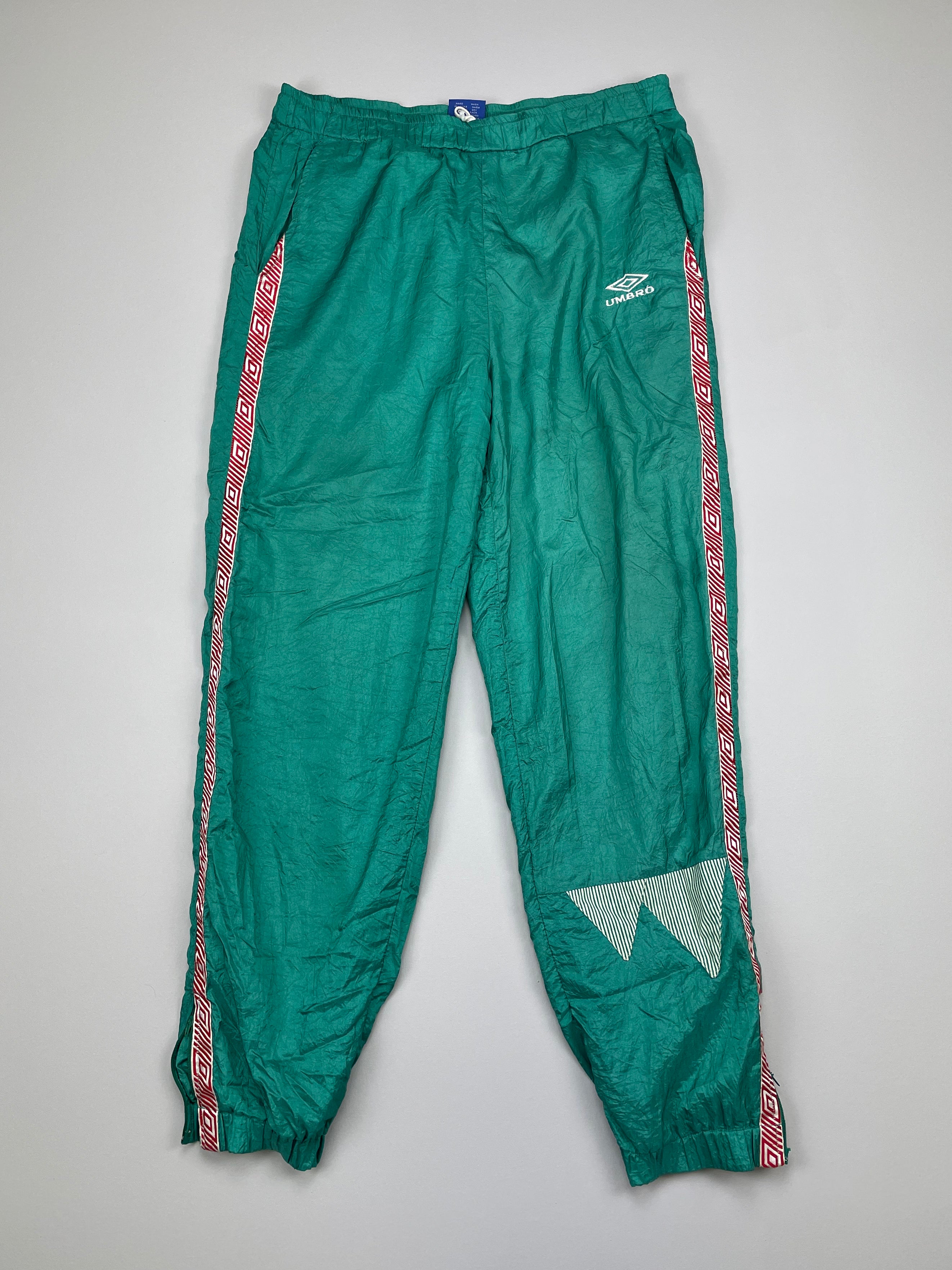 Shop 1994 MEXICO TRACKSUIT BOTTOMS (XL) UMBRO, classic football shirts, vintage football shirts & retro soccer jerseys at Cult Kits