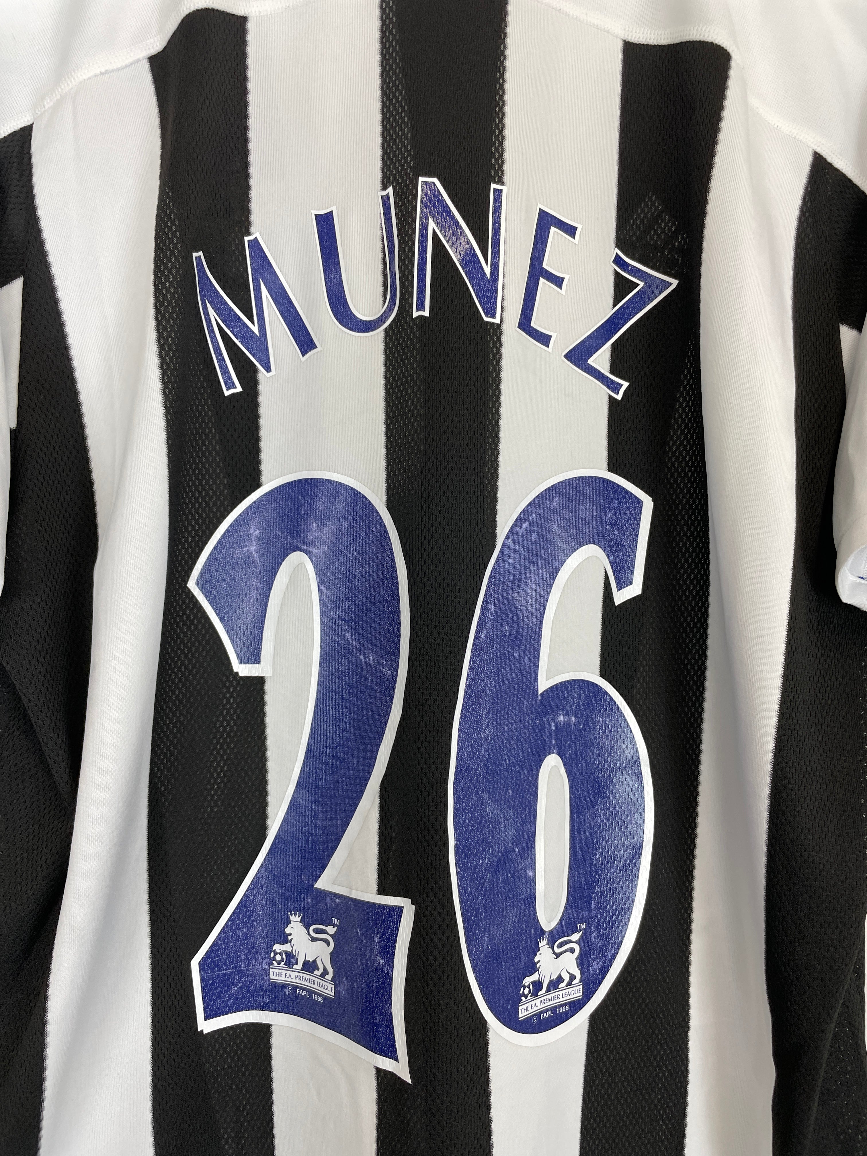 2003/05 NEWCASTLE UNITED MUNEZ #26 HOME SHIRT (XXL) ADIDAS – Cult Kits 2003/05 NEWCASTLE UNITED MUNEZ #26 HOME SHIRT (XXL) ADIDAS – Cult Kits
