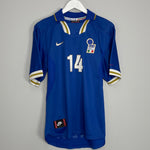 Shop 1996/97 ITALY DEL PIERO #14 HOME SHIRT (L) NIKE, classic football shirts, vintage football shirts & retro soccer jerseys at Cult Kits