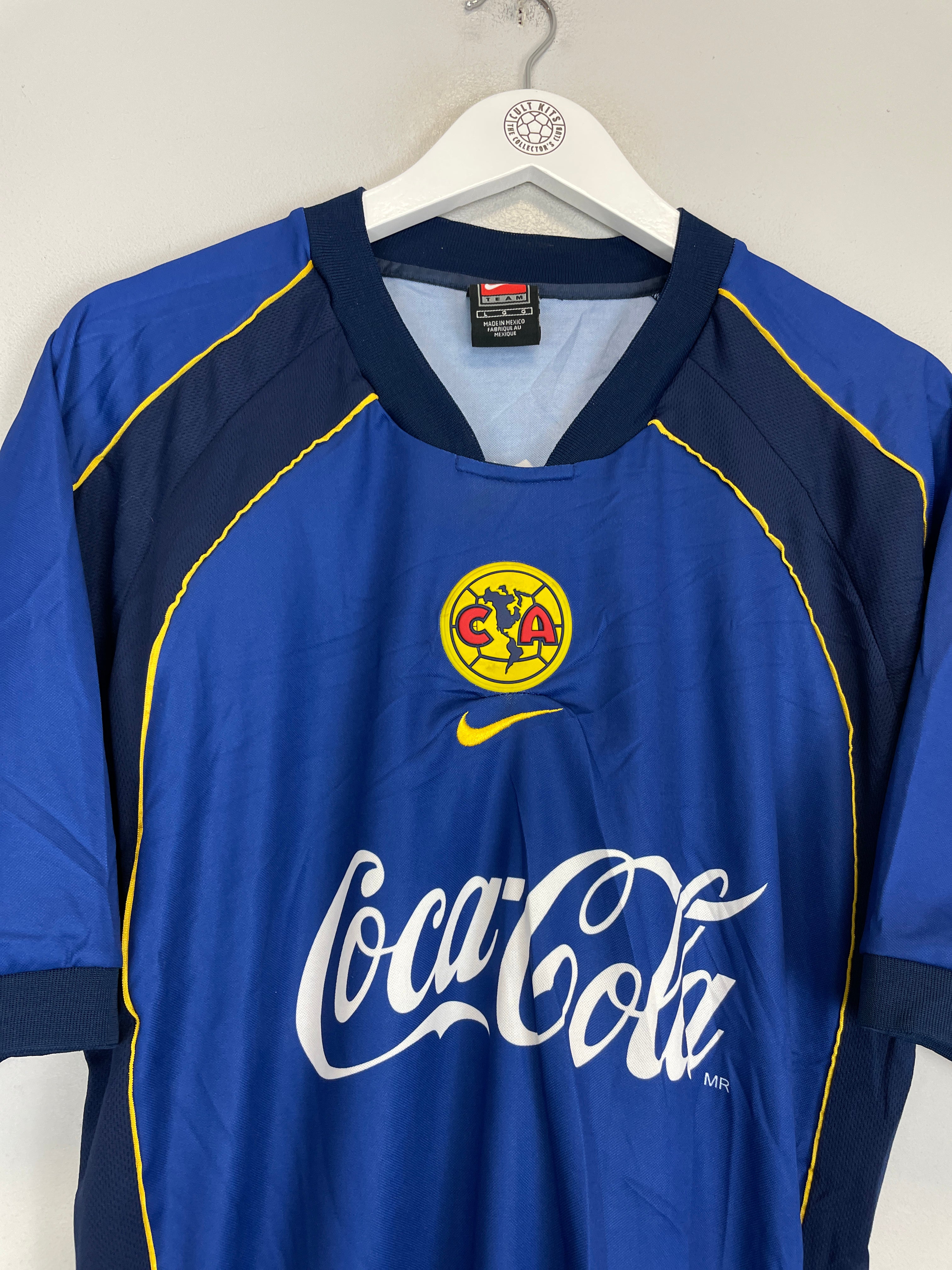 Shop 2001/02 CLUB AMERICA AWAY SHIRT (L) NIKE, classic football shirts, vintage football shirts & retro soccer jerseys at Cult Kits