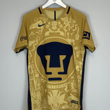 Shop 2016/17 UNAM PUMAS AUTHENTIC HOME SHIRT (M) NIKE, classic football shirts, vintage football shirts & retro soccer jerseys at Cult Kits
