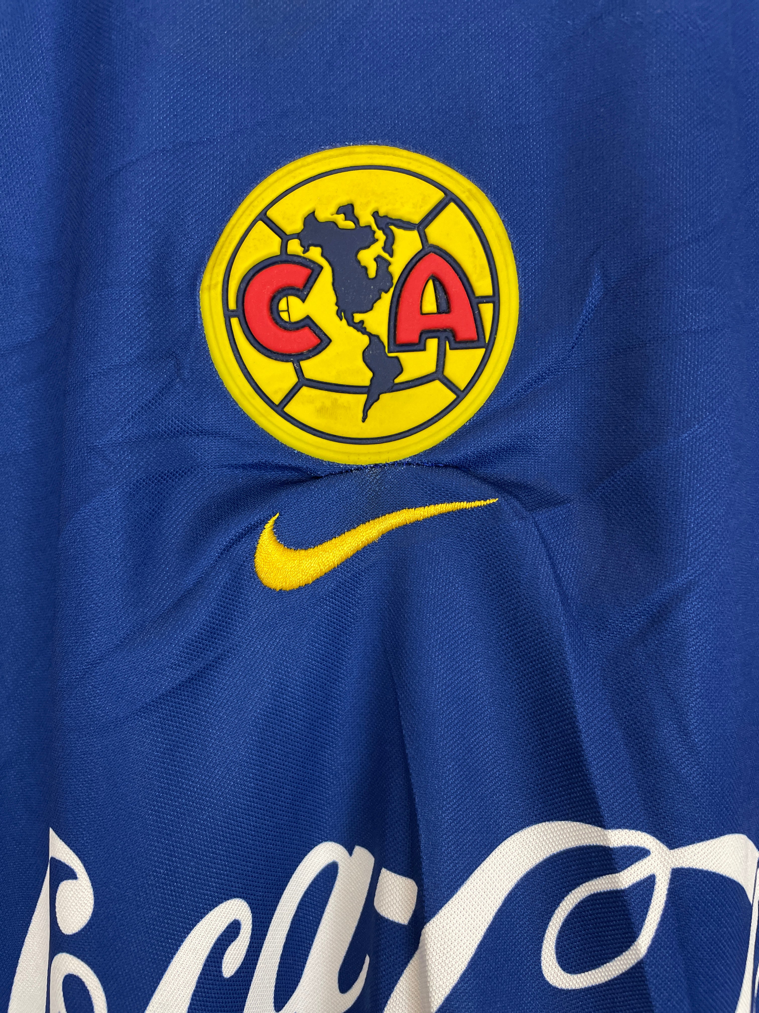 Shop 2001/02 CLUB AMERICA AWAY SHIRT (L) NIKE, classic football shirts, vintage football shirts & retro soccer jerseys at Cult Kits