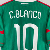 2010 MEXICO C.BLANCO #10 HOME SHIRT (L) ADIDAS