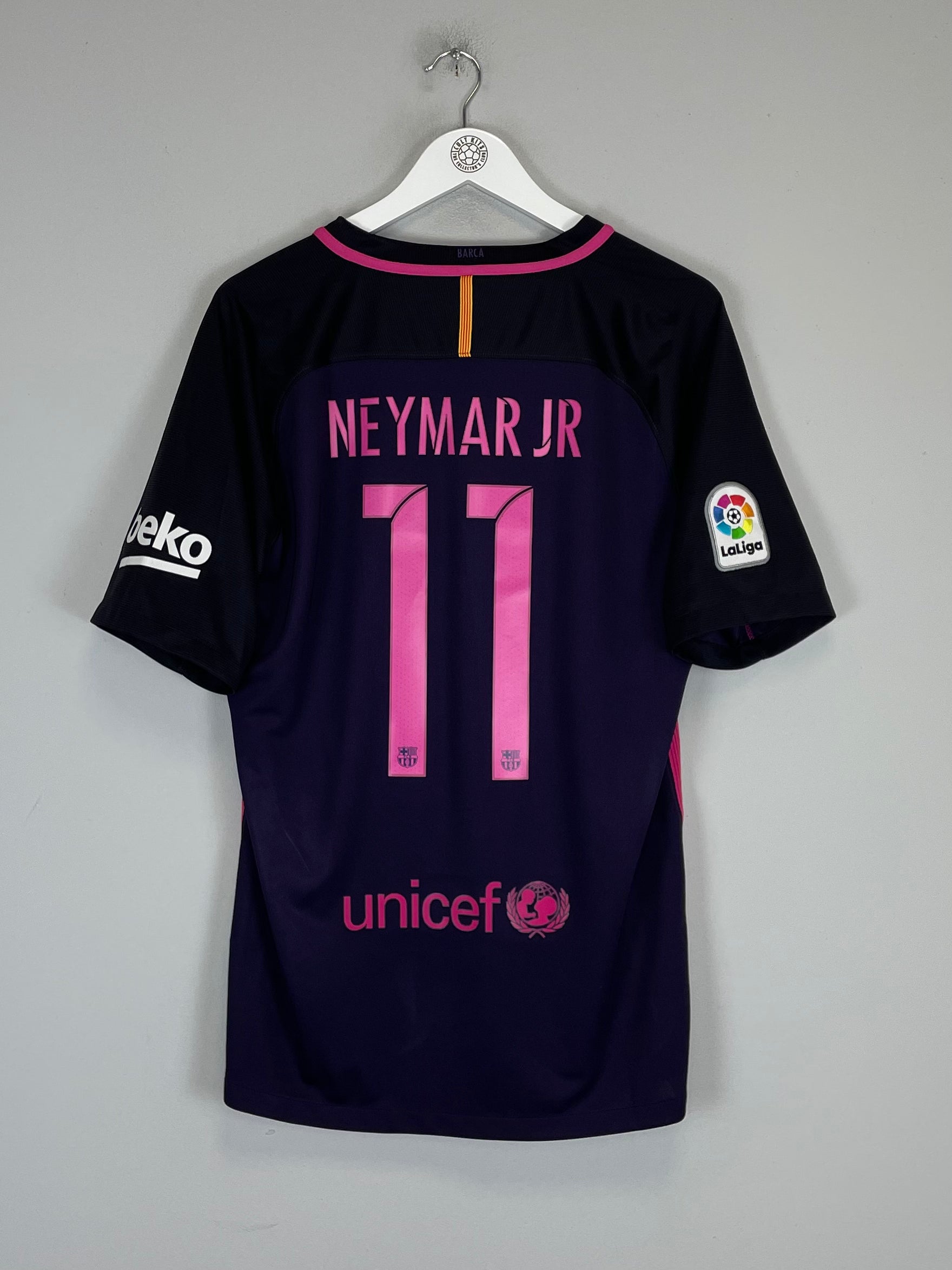 Shop 2016/17 BARCELONA NEYMAR JR #11 AWAY SHIRT (L) NIKE, classic football shirts, vintage football shirts & retro soccer jerseys at Cult Kits