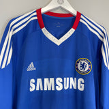 Shop 2010/11 CHELSEA DROGBA #11 L/S HOME SHIRT (XL) ADIDAS, classic football shirts, vintage football shirts & retro soccer jerseys at Cult Kits