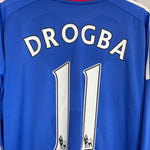 Shop 2010/11 CHELSEA DROGBA #11 L/S HOME SHIRT (XL) ADIDAS, classic football shirts, vintage football shirts & retro soccer jerseys at Cult Kits