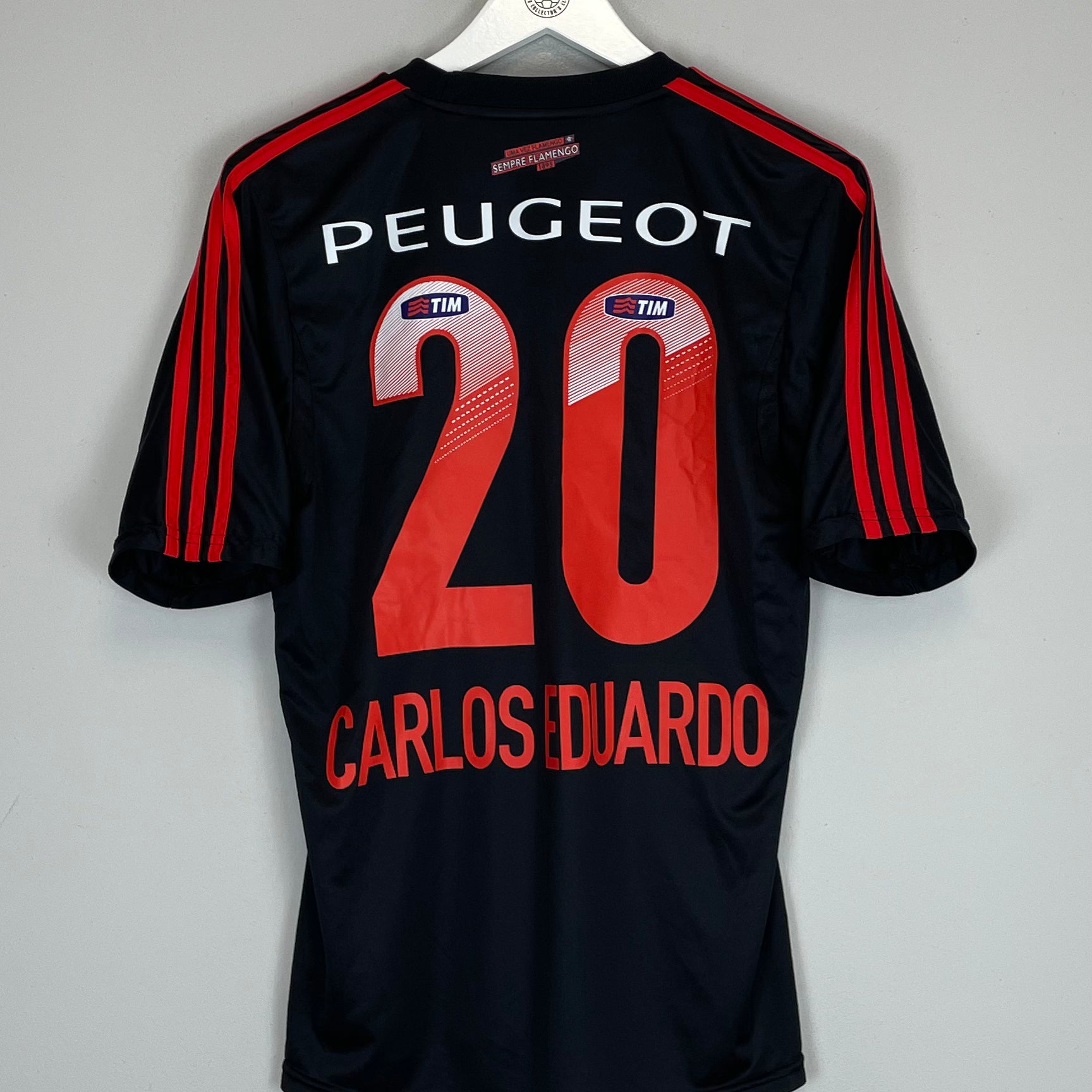 Shop 2009/10 FLAMENGO CARLOS EDUARDO #20 HOME SHIRT (M) ADIDAS, classic football shirts, vintage football shirts & retro soccer jerseys at Cult Kits