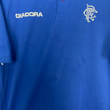 2002/04 RANGERS POLO SHIRT (M) DIADORA