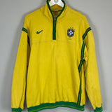 1998/00 BRAZIL 1/4 ZIP JUMPER (M) NIKE