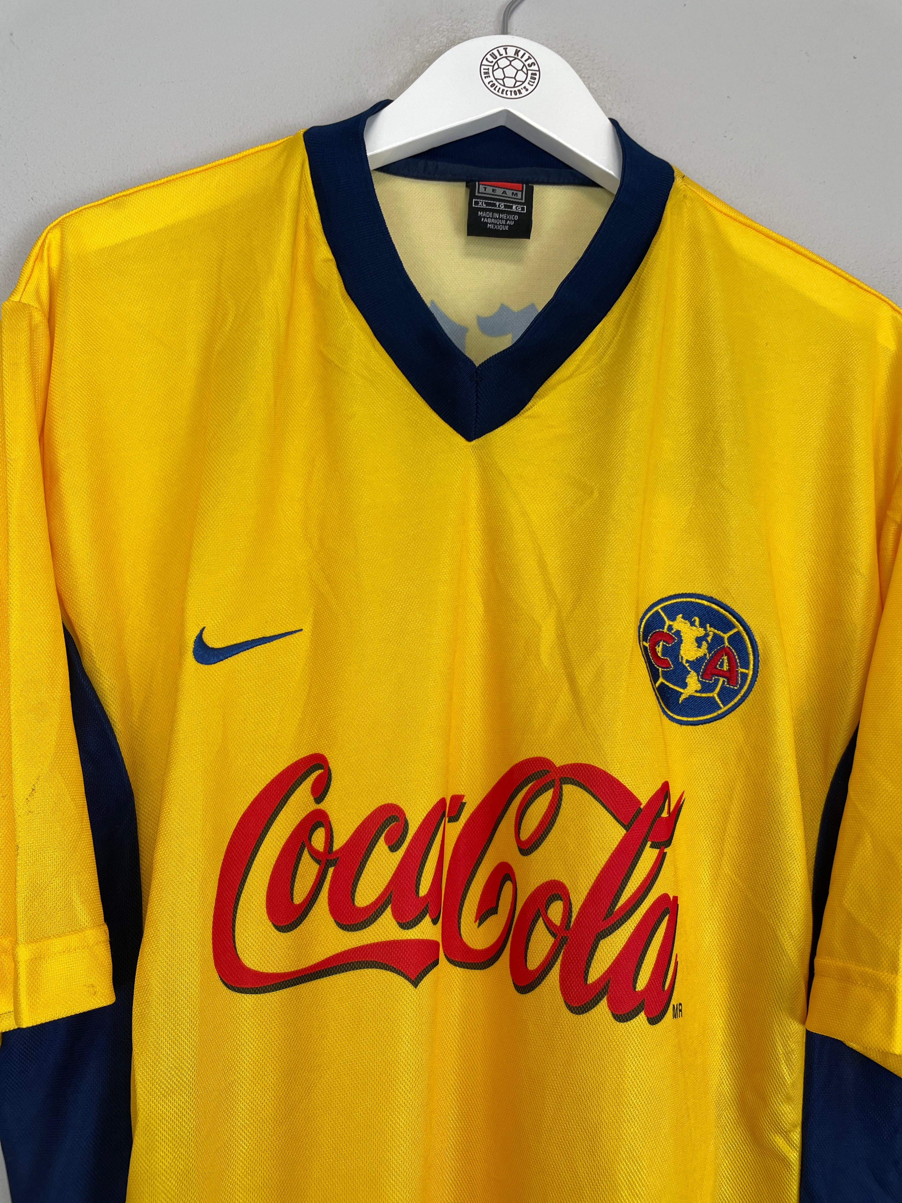 Shop 2000/01 CLUB AMERICA HOME SHIRT (XL) NIKE, classic football shirts, vintage football shirts & retro soccer jerseys at Cult Kits