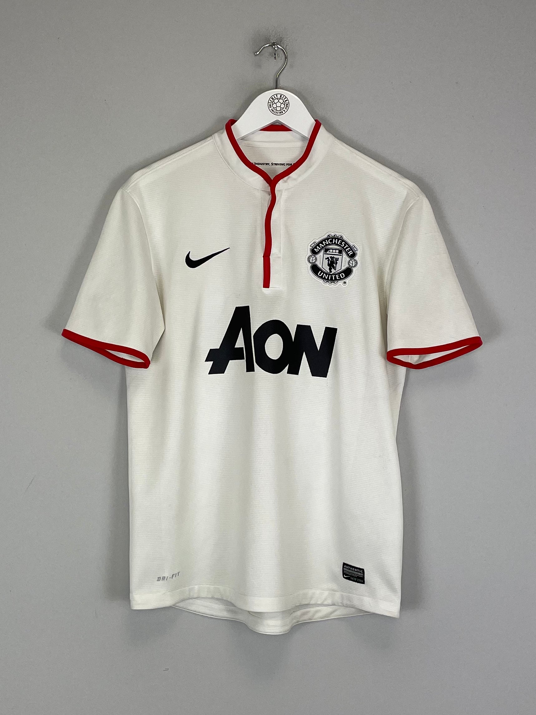 Shop 2012/13 MANCHESTER UNITED SCHOLES #18 AWAY SHIRT (M) NIKE, classic football shirts, vintage football shirts & retro soccer jerseys at Cult Kits