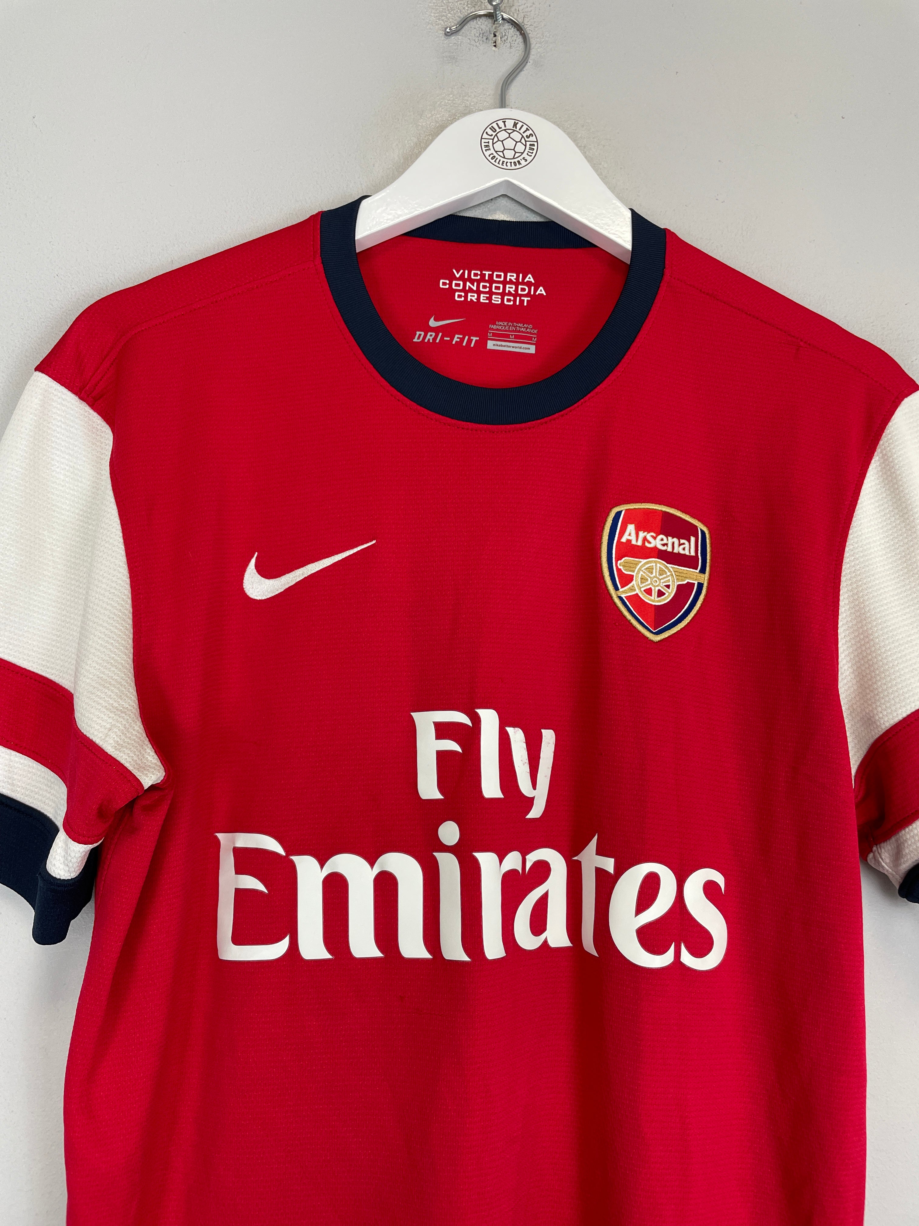 Shop 2012/14 ARSENAL OZIL #11 HOME SHIRT (M) NIKE, classic football shirts, vintage football shirts & retro soccer jerseys at Cult Kits