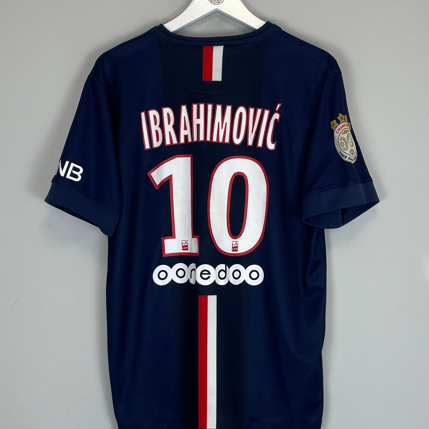 Shop 2014/15 PSG IBRAHIMOVIC #10 HOME SHIRT (L) NIKE, classic football shirts, vintage football shirts & retro soccer jerseys at Cult Kits