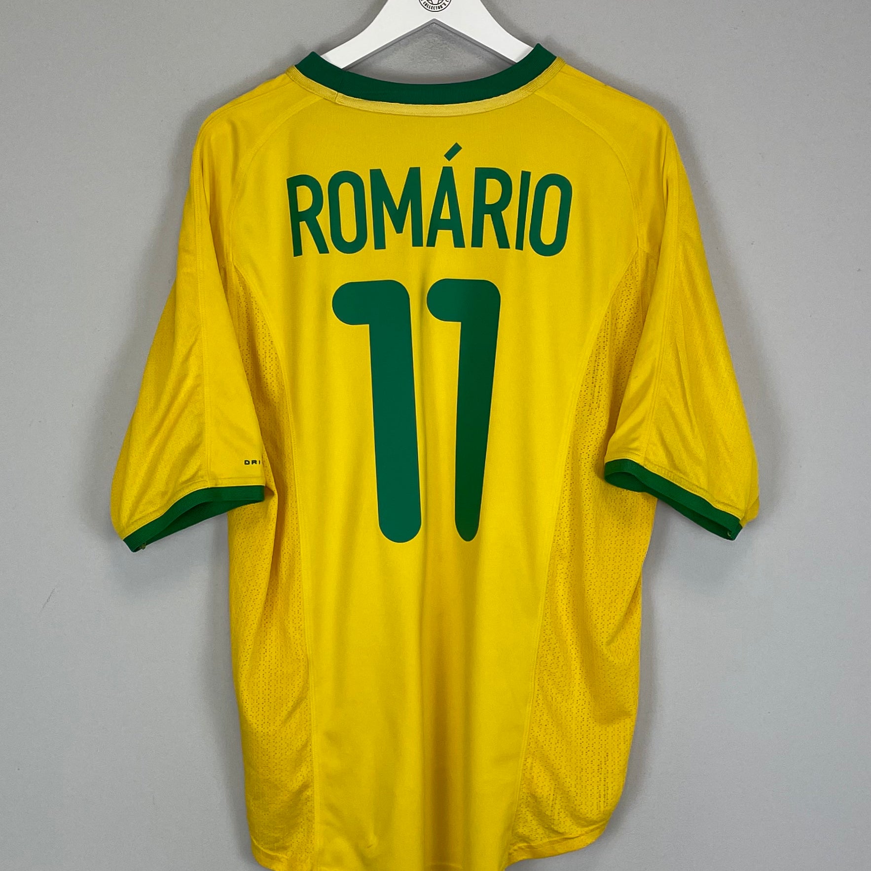 Shop 2000/02 BRAZIL ROMARIO #11 HOME SHIRT (L) NIKE, classic football shirts, vintage football shirts & retro soccer jerseys at Cult Kits