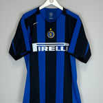Shop 2004/05 INTER MILAN ADRIANO #10 HOME SHIRT (L) NIKE, classic football shirts, vintage football shirts & retro soccer jerseys at Cult Kits
