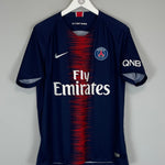 Shop 2018/19 PSG HOME SHIRT (L) NIKE, classic football shirts, vintage football shirts & retro soccer jerseys at Cult Kits