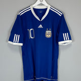 2010/11 ARGENTINA MESSI #10 AWAY SHIRT (L) ADIDAS