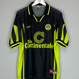 Shop 1996/97 DORTMUND AWAY SHIRT (XL) NIKE, classic football shirts, vintage football shirts & retro soccer jerseys at Cult Kits