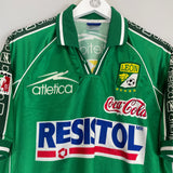 Shop 1999/00 CLUB LEON HOME SHIRT (M) ATLETICA, classic football shirts, vintage football shirts & retro soccer jerseys at Cult Kits