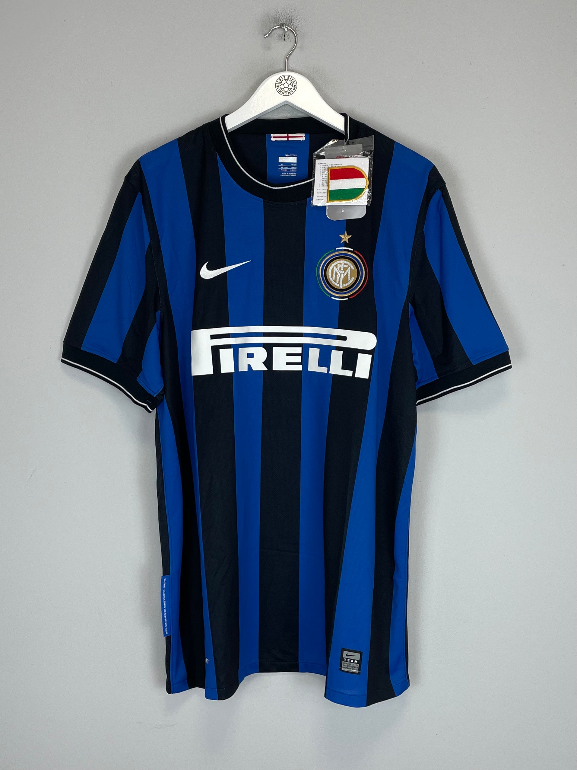 Shop 2009/10 INTER MILAN *BNWT* HOME SHIRT (XL) NIKE, classic football shirts, vintage football shirts & retro soccer jerseys at Cult Kits