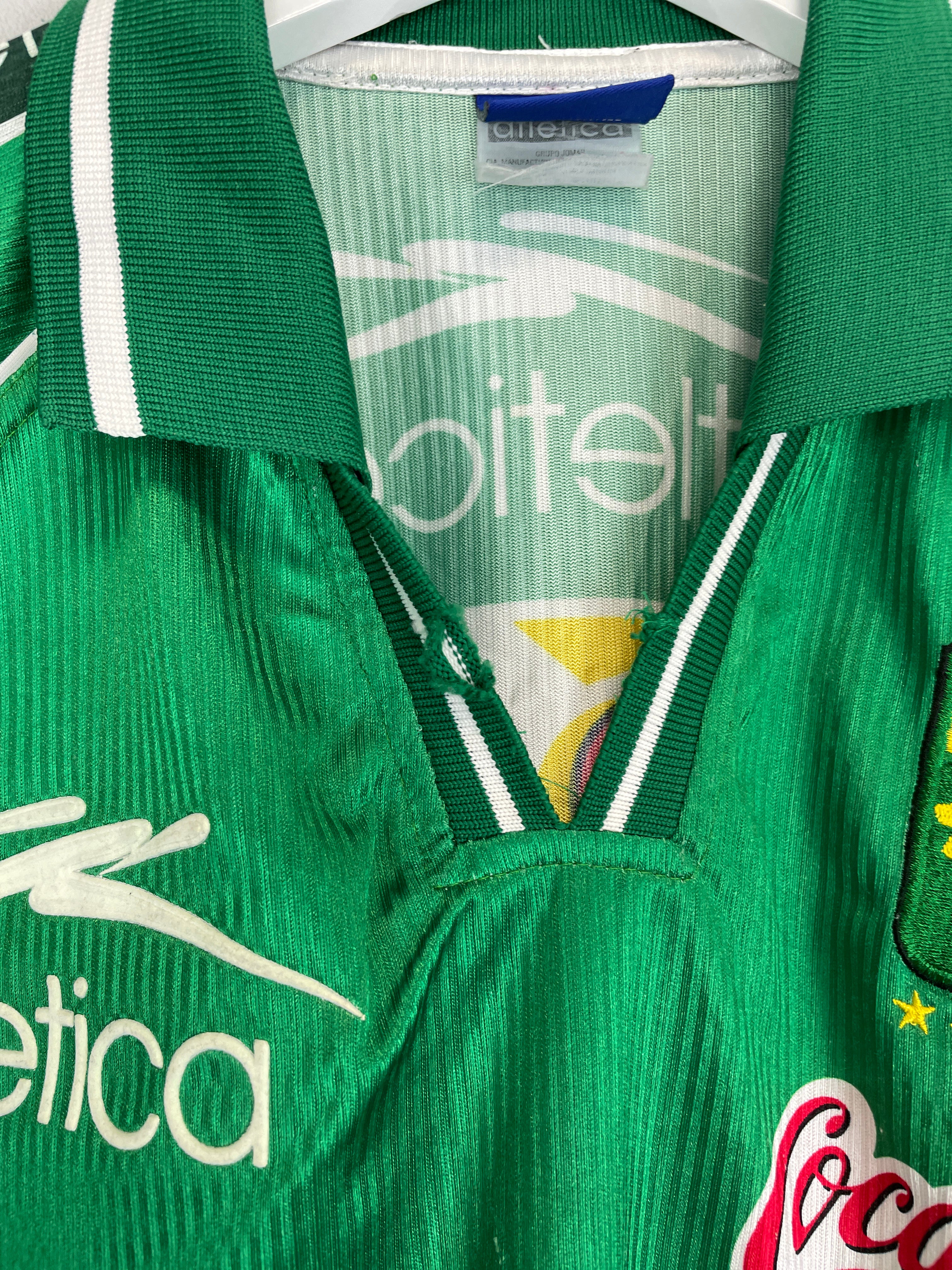 Shop 1999/00 CLUB LEON HOME SHIRT (M) ATLETICA, classic football shirts, vintage football shirts & retro soccer jerseys at Cult Kits