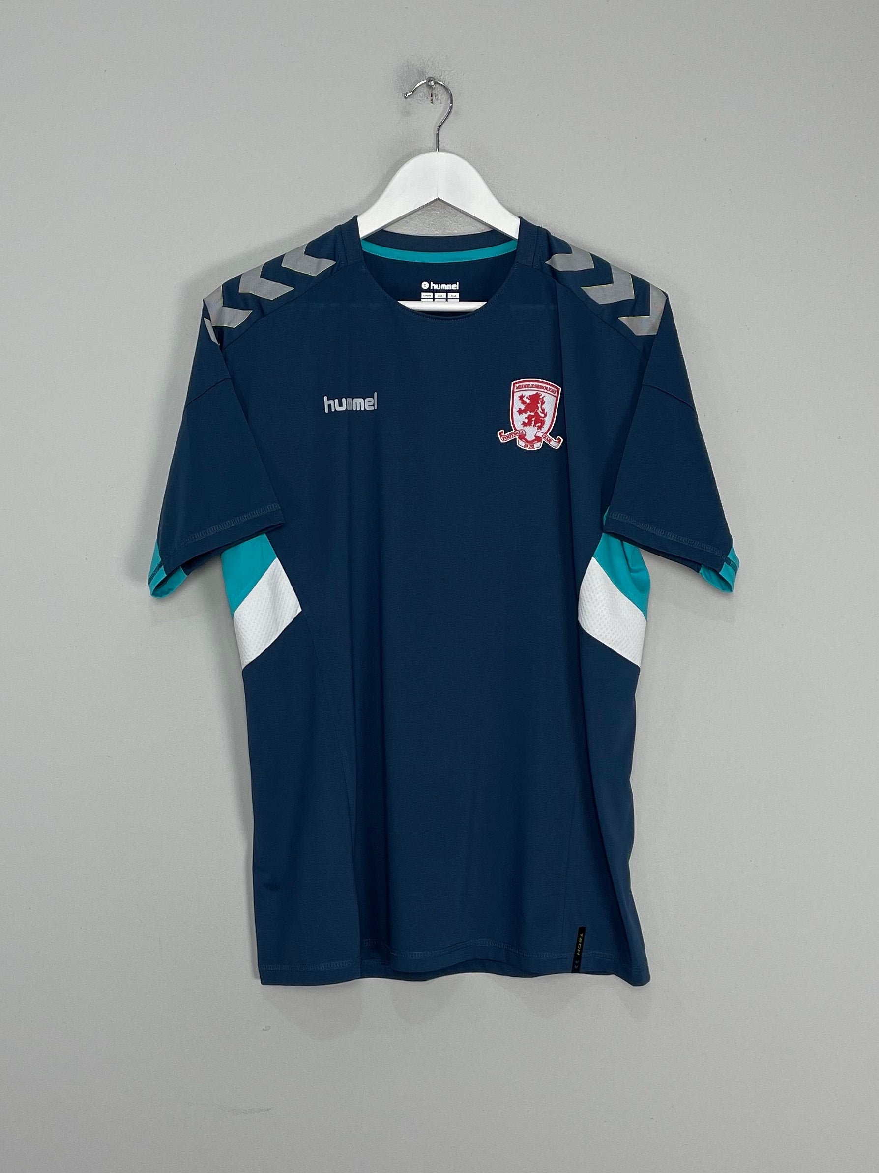 Shop 2018/19 MIDDLESBROUGH TRAINING SHIRT (M) HUMMEL, classic football shirts, vintage football shirts & retro soccer jerseys at Cult Kits