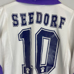 Shop 1997/98 REAL MADRID SEEDORF #10 HOME SHIRT (XL) KELME, classic football shirts, vintage football shirts & retro soccer jerseys at Cult Kits