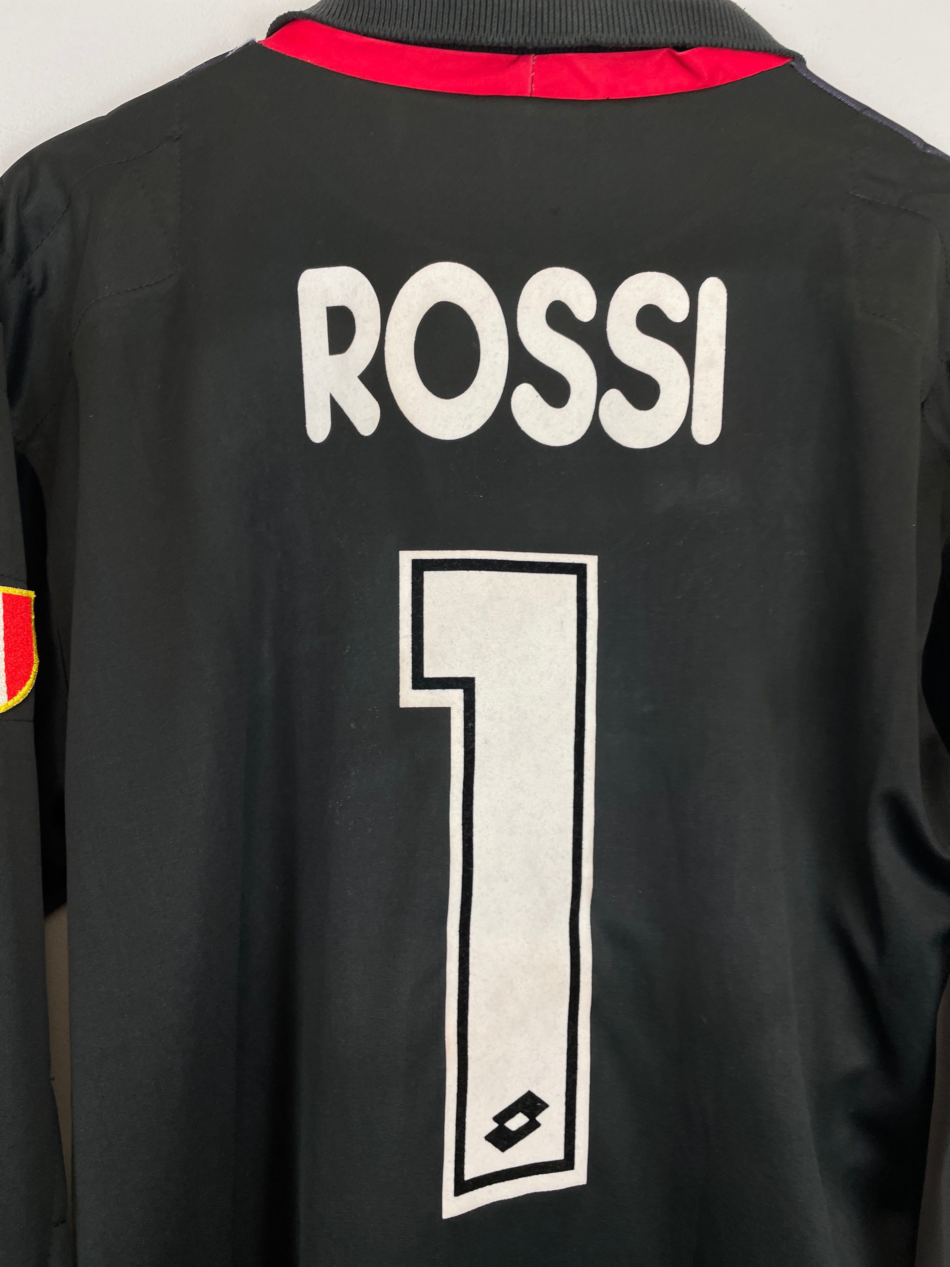 Shop 1996/97 AC MILAN ROSSI #1 GK SHIRT (M) LOTTO, classic football shirts, vintage football shirts & retro soccer jerseys at Cult Kits