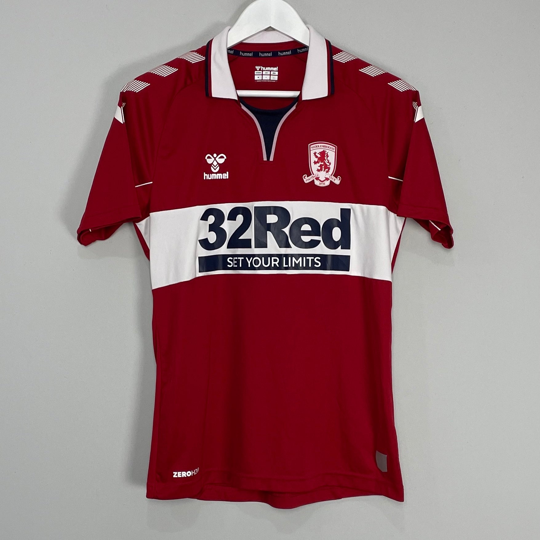 Shop 2020/21 MIDDLESBROUGH #19 *YOUTH TEAM* HOME SHIRT (M) HUMMEL, classic football shirts, vintage football shirts & retro soccer jerseys at Cult Kits