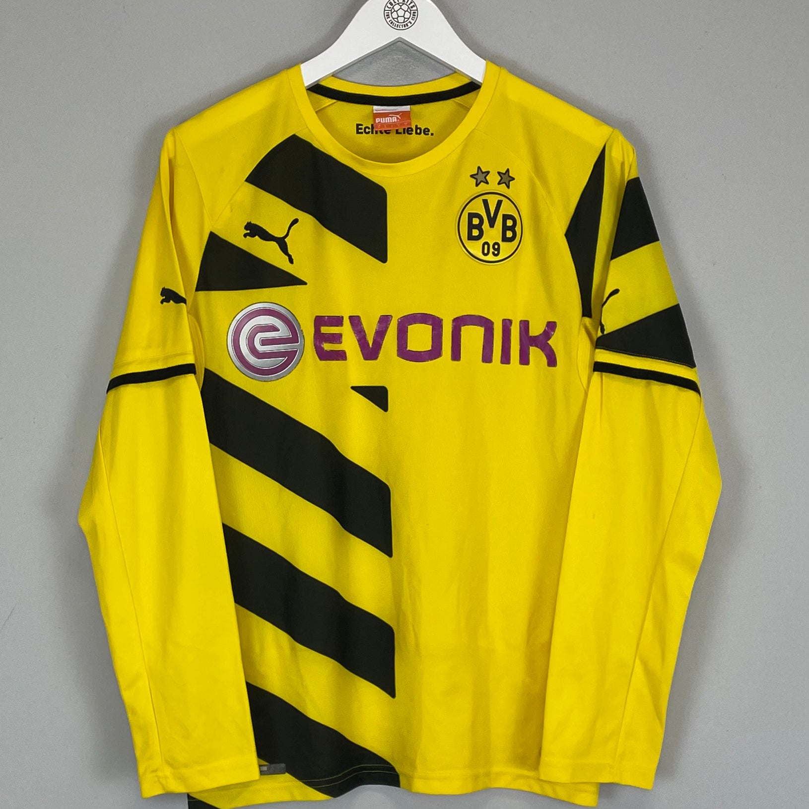 Shop 2014/15 DORTMUND L/S HOME SHIRT (S) PUMA, classic football shirts, vintage football shirts & retro soccer jerseys at Cult Kits