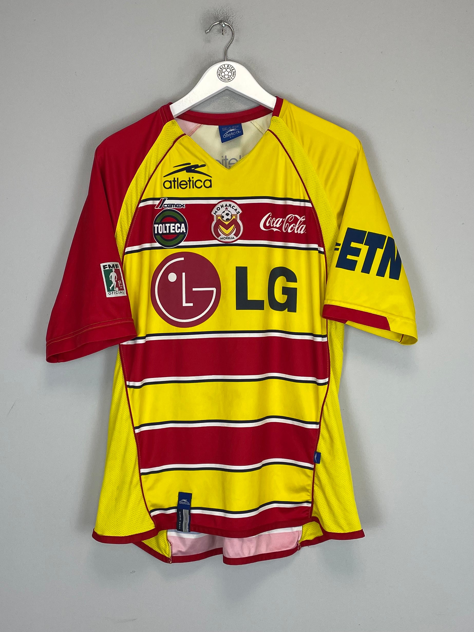 Shop 2005/06 MONARCAS MORELIA HOME SHIRT (L) ATLETICA, classic football shirts, vintage football shirts & retro soccer jerseys at Cult Kits