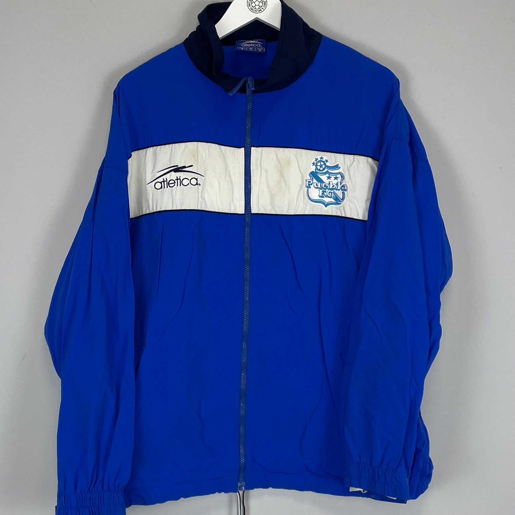 Shop 2000/04 PUEBLA TRACK JACKET (L) ATLETICA, classic football shirts, vintage football shirts & retro soccer jerseys at Cult Kits