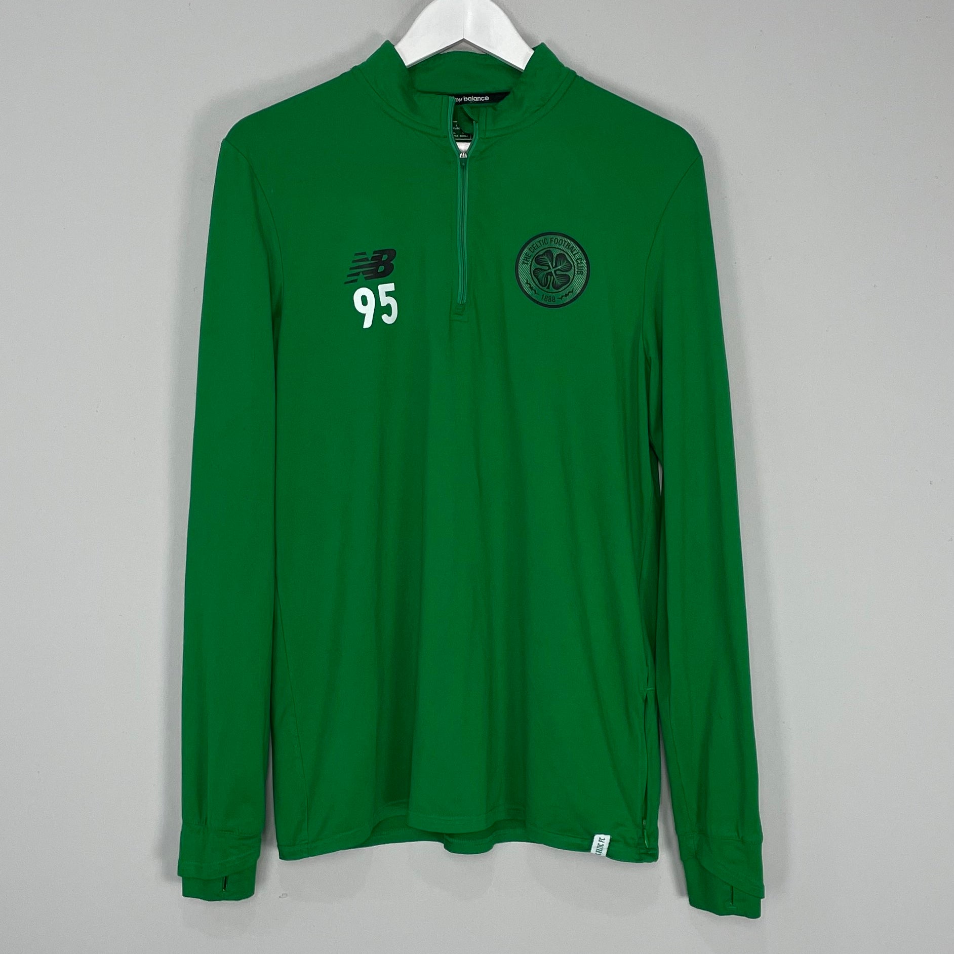 Shop 2015/16 CELTIC #95 1/4 ZIP (L) NEW BALANCE, classic football shirts, vintage football shirts & retro soccer jerseys at Cult Kits