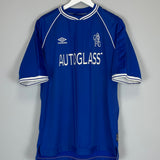 1999/01 CHELSEA ZOLA #25 HOME SHIRT (XL) UMBRO