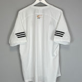 Shop 2001/02 REAL MADRID *CENTENARY* TRAINING SHIRT (L) ADIDAS, classic football shirts, vintage football shirts & retro soccer jerseys at Cult Kits