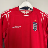 Shop 2004/06 ENGLAND L/S AWAY SHIRT (S) UMBRO, classic football shirts, vintage football shirts & retro soccer jerseys at Cult Kits