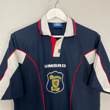 Shop 1996/98 SCOTLAND HOME SHIRT (L) UMBRO, classic football shirts, vintage football shirts & retro soccer jerseys at Cult Kits