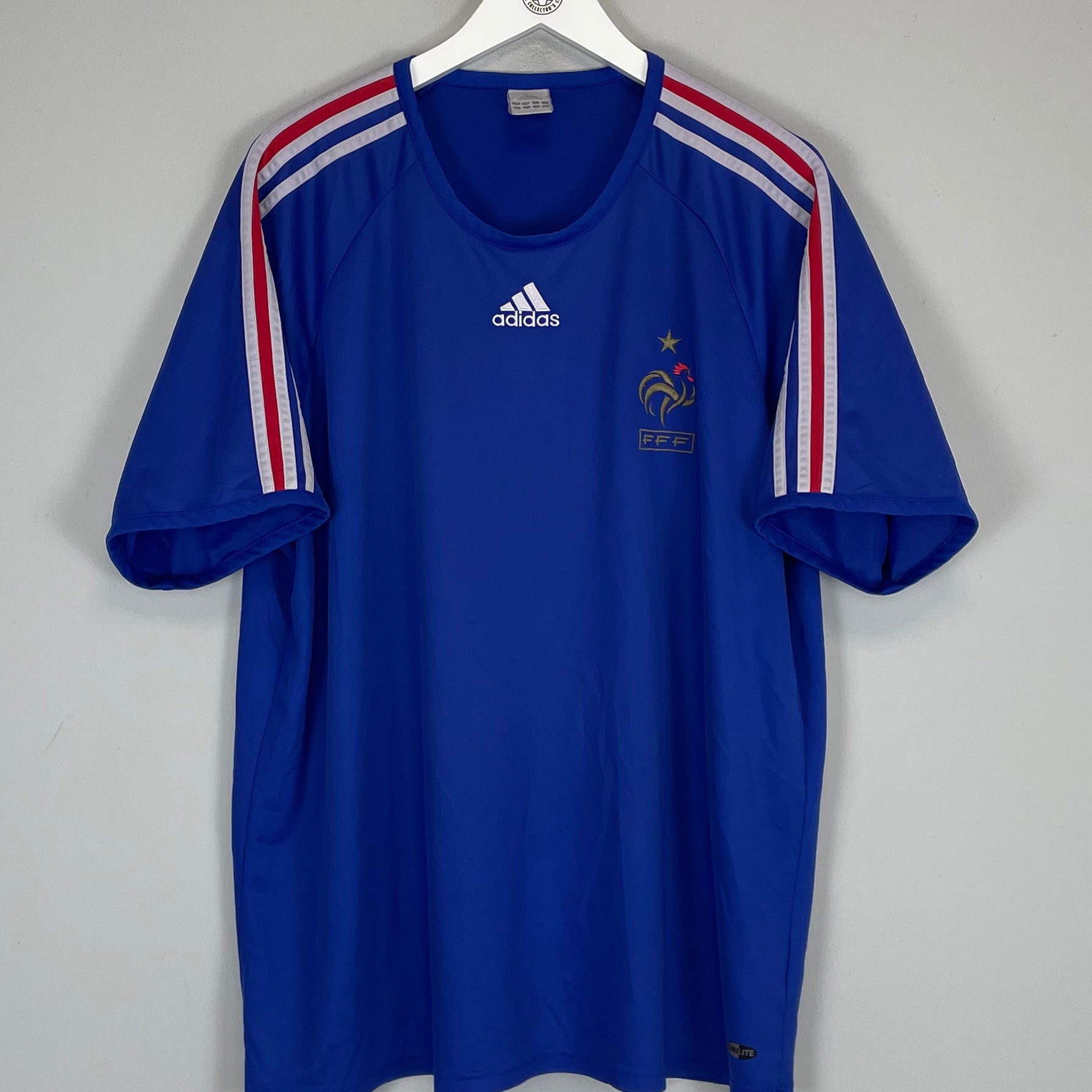 Shop 2006/08 FRANCE TRAINING SHIRT (XXL) ADIDAS, classic football shirts, vintage football shirts & retro soccer jerseys at Cult Kits