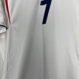 Shop 2005/07 ENGLAND BECKHAM #7 HOME SHIRT (XL) UMBRO, classic football shirts, vintage football shirts & retro soccer jerseys at Cult Kits
